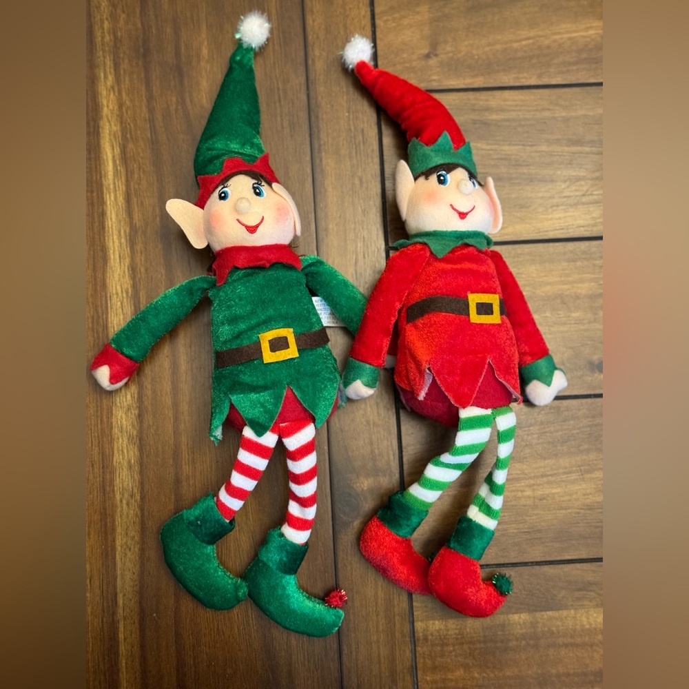 Plush Christmas Elves - Boy and Girl
